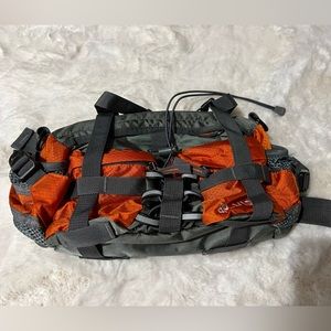 Orange hiking fanny pack